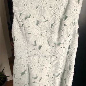 ASTR mint green, flower cutout dress.